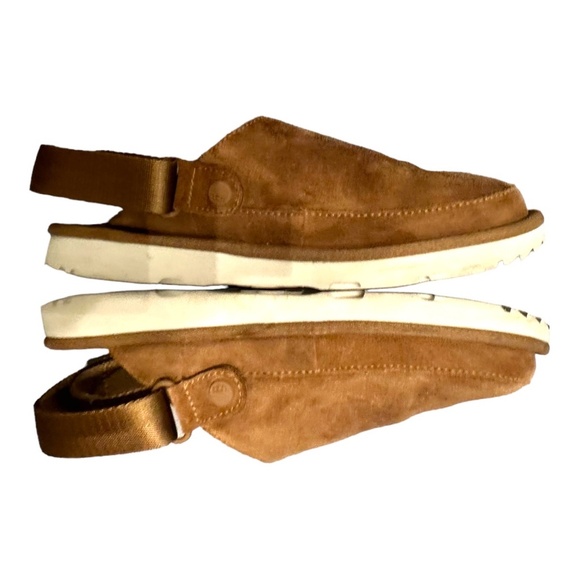 UGG Goldenstar Suede Clogs in Chestnut Brown Size 6 kid’s - Picture 2 of 12